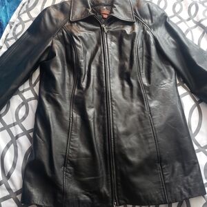 Danier Black Leather Jacket